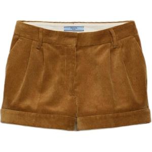 Повседневные шорты женские пшеничные Prada