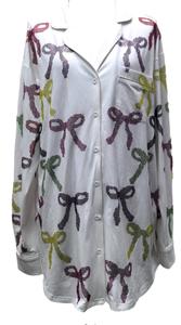 Радужное пижамное платье в белом цвете QUEEN OF SPARKLES