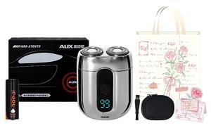 ARS-37DS13 поворотная бритва для влажного и сухого бритья полностью моющаяся портативная модель с цифровым дисплеем AUX