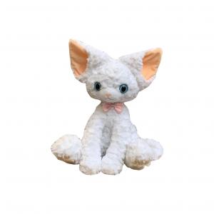 Немецкая игрушка Curl Cat плюшевая кукла высотой 40 см OUYIN, белый