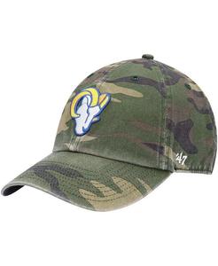 Мужская камуфляжная регулируемая шапка Los Angeles Rams Woodland Clean Up '47 Brand