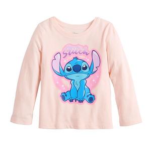 Детская футболка с длинным рукавом jumping beans disney's lilo & stitch с розовым принтом stitch Disney/Jumping Beans