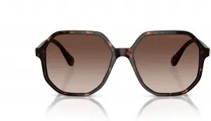 Женские солнцезащитные очки Swarovski SK6003F с низкой переносицей, восьмиугольной формы, Havana/Brown Gradient