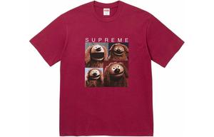 Футболка унисекс Supreme, бордовый
