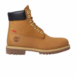 Ботинки Supreme x Timberland Premium 6 Inch, желто-коричневый