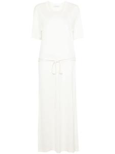 Макси-платье с поясом LEMAIRE, нейтральный цвет