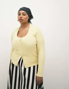 Широкий кардиган пахты из смесового хлопка ASOS DESIGN Curve