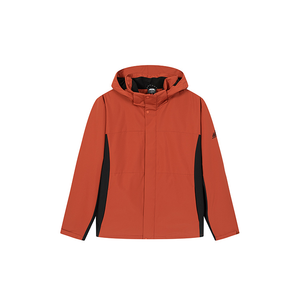 361° Тренч мужской Cinnabar Vermillion с капюшоном утепленный