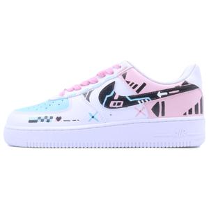 Nike Кроссовки для скейтбординга Air Force 1 с противоскользящим износостойким верхом, унисекс, синие, розовые