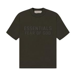 Детская футболка с короткими рукавами Fear of God Essentials, цвет Off Black