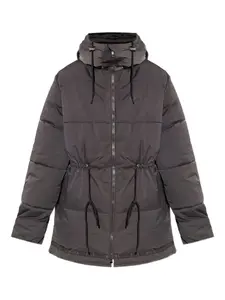 Пуховик с логотипом Rethinkit Studios, серый