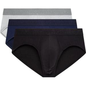 Кальвин Кляйн Трусы мужские 3 шт (космический черный + темно-синий + кокосовый серый)