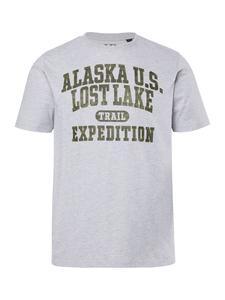 Футболка с короткими рукавами серого меланжевого цвета JP1880