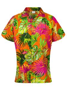 Блуза King Kameha Pineapple Leaves, оранжевый