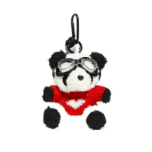 Милая плюшевая подвеска в виде панды 10 см ZOCO, красный