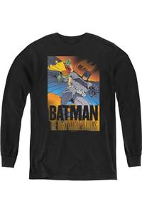 Футболка с длинным рукавом Batman DK Returns для детей Gildan, черный