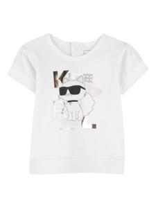 Комплект из футболки и шорт Ikon Karl Lagerfeld Kids, белый
