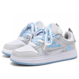 Универсальные устойчивые к истиранию легкие дышащие нескользящие стильные скейтборд кроссовки HLA JEANS, бежево-розовые