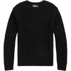 Свитер из смесовой шерсти Polo Ralph Lauren, polo черный