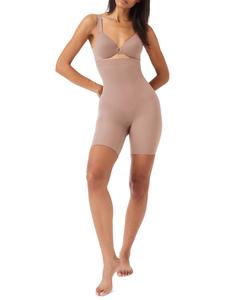 Женские корректирующие шорты с высокой талией и длиной до середины бедра 10398R SPANX, Cafe Au Lait