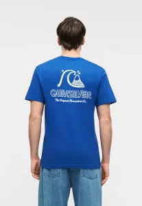 Оригинальная футболка evo bs ss с принтом Quiksilver, Monaco Blue