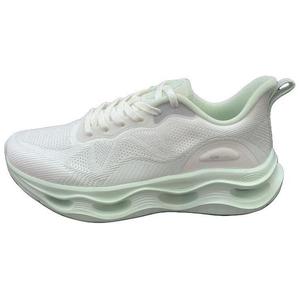 Дышащие легкие низкие повседневные кроссовки для бега женские белые зеленые Erke, Микрокристаллический белый/Очищенная вода
