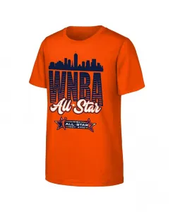 Футболка Skyline для Big Boys and Girls Orange 2025 WNBA All-Star Game Outerstuff