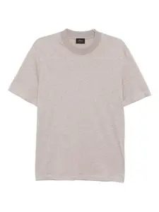 Футболка с круглым вырезом Brioni, нейтральный