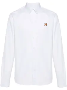 Рубашка с нашивкой Maison Kitsuné, белый