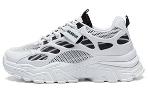 Кроссовки WARRIOR Chunky Sneakers Unisex Low-top Black, белый/черный