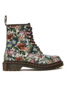 Ботинки Dr. Martens 1460 English Garden с принтом, белый