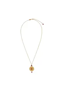 Колье из желтого золота с родолитом DOLCE & GABBANA, золотой