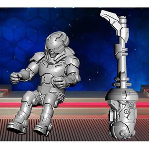 Миниатюра Privateer Press Warcaster Neo-Mechanika: Aeternus Continuum - Aenigma, Scythe Hero Pilot