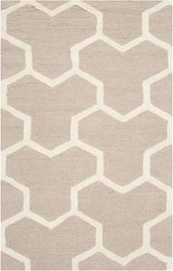 Ковер SAFAVIEH, 77 x 122 см, Cambridge Collection, Beige & Ivory, ручной работы из марокканской шерсти, идеально подходит для помещений с высокой проходимостью: прихожая, гостиная, спальня (CAM146J)