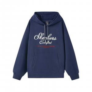 Skechers Толстовка унисекс, темно-синяя