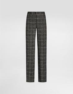 Шерстяные брюки в клетку Dolce & Gabbana, мультиколор