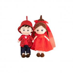 Свадебное платье с постельной куклой плюшевая кукла высота 45см/60см/70см/80см Fat Fat Dragon