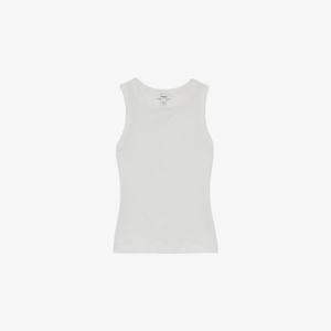 Бетти майка-борцовка из хлопкового джерси Reiss, белый