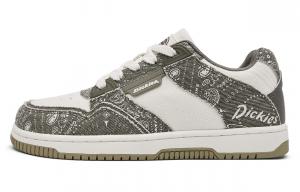 Dickies Низкие мужские кроссовки для скейтбординга, армейский зеленый и белый