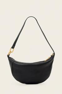 Кожаная сумка AllSaints, черный