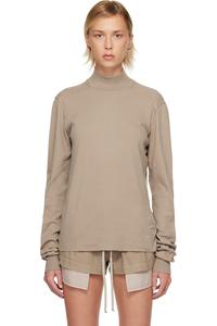 Rick Owens Drkshdw Taupe concordians headon dbl sweater