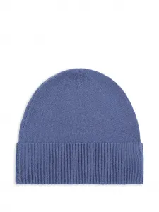 Шерстяная вязаная шапка с ребристой фактурой Bompard, синий