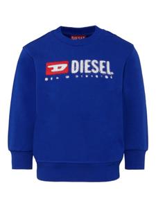 Флисовая толстовка с круглым вырезом Diesel Kids, синий