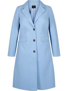 Пальто межсезонное Zizzi MSasha, светло-синий