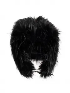 Шапка-ушанка из искусственного меха MISBHV, черный