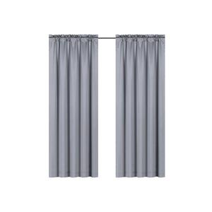 Kate Aurora Базовая блестящая прозрачная занавеска для одного окна с карманом из искусственного шелка, цвет Silver