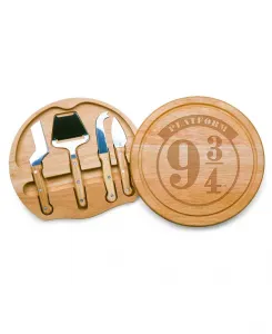 Набор ножей и разделочной доски для сыра Circo с платформой 9 3/4 в стиле Гарри Поттера Toscana, brown