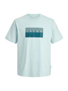 Jack & Jones Junior Футболка 'JCOFUSION DOTS' в синем цвете