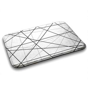 Коврик для ванной Tulup Geometrische Linien, 75x1x75 см, белый