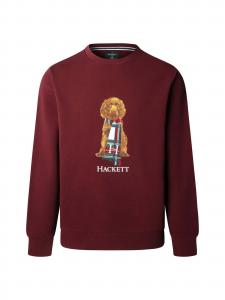 Hackett London Свитер 'Heritage Happy' в цвете бургунди